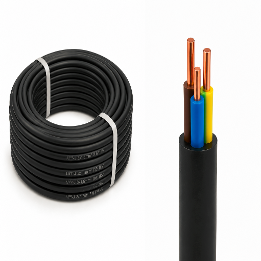 NYY-J Erdkabel 3x1,5 mm² starr